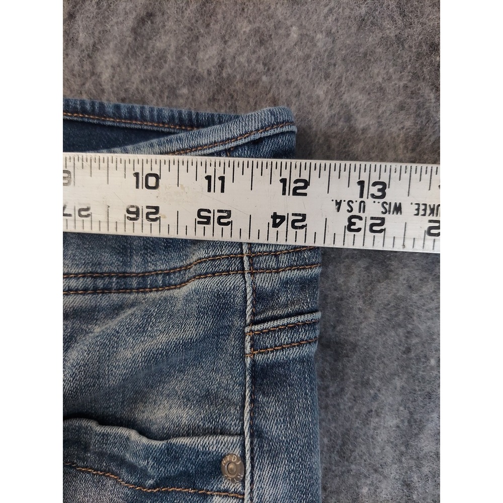 NYDJ Jeans Womens 00 Blue Marilyn Straight Raw Hem Stretch Lift Tuck Medium Wash - Picture 8 of 11